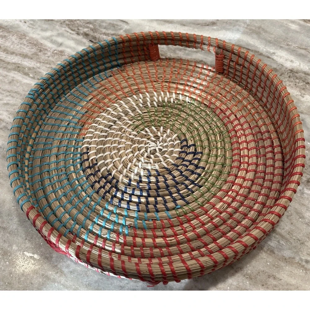 Woven Seagrass Basket With Handles 14